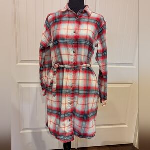 Columbia Red and Green Plaid Dress
